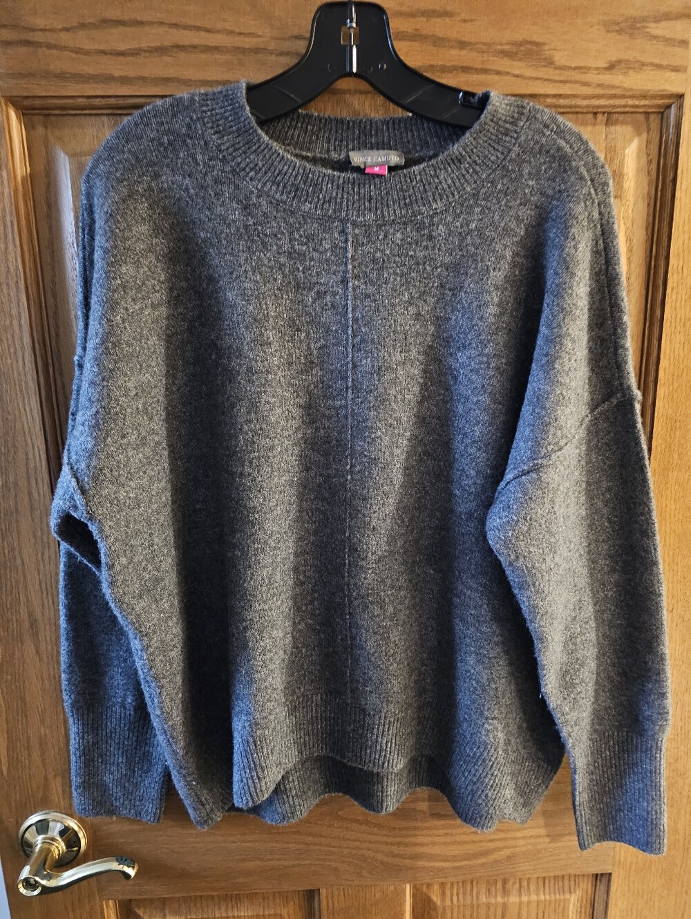 Vince Camuto Charcoal Gray Crewneck Sweater